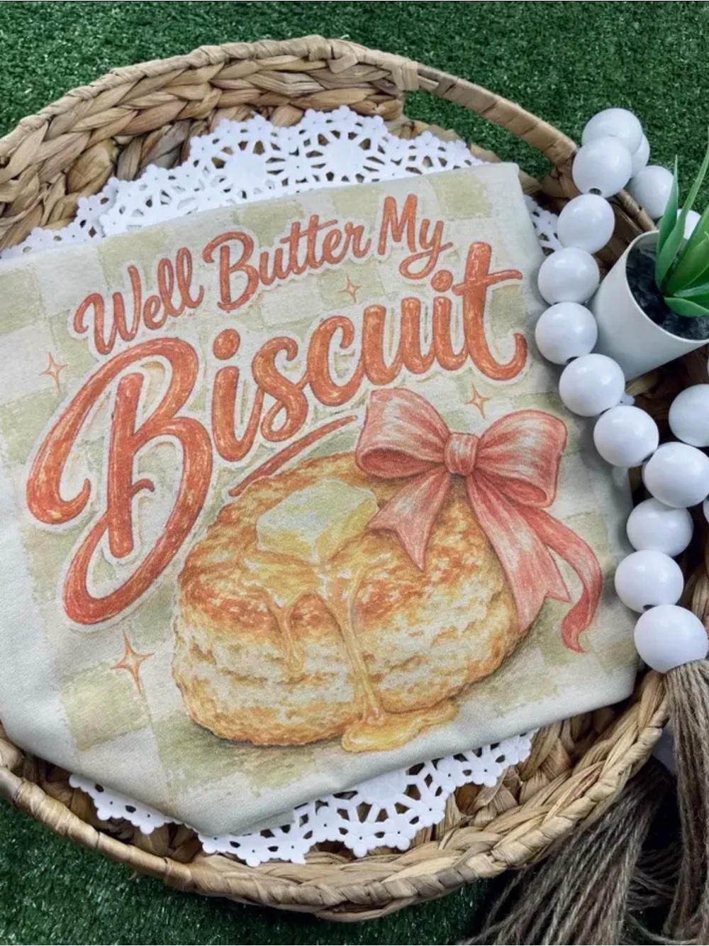 Butter my biscuit southern western boho washed graphic tunic top shirt